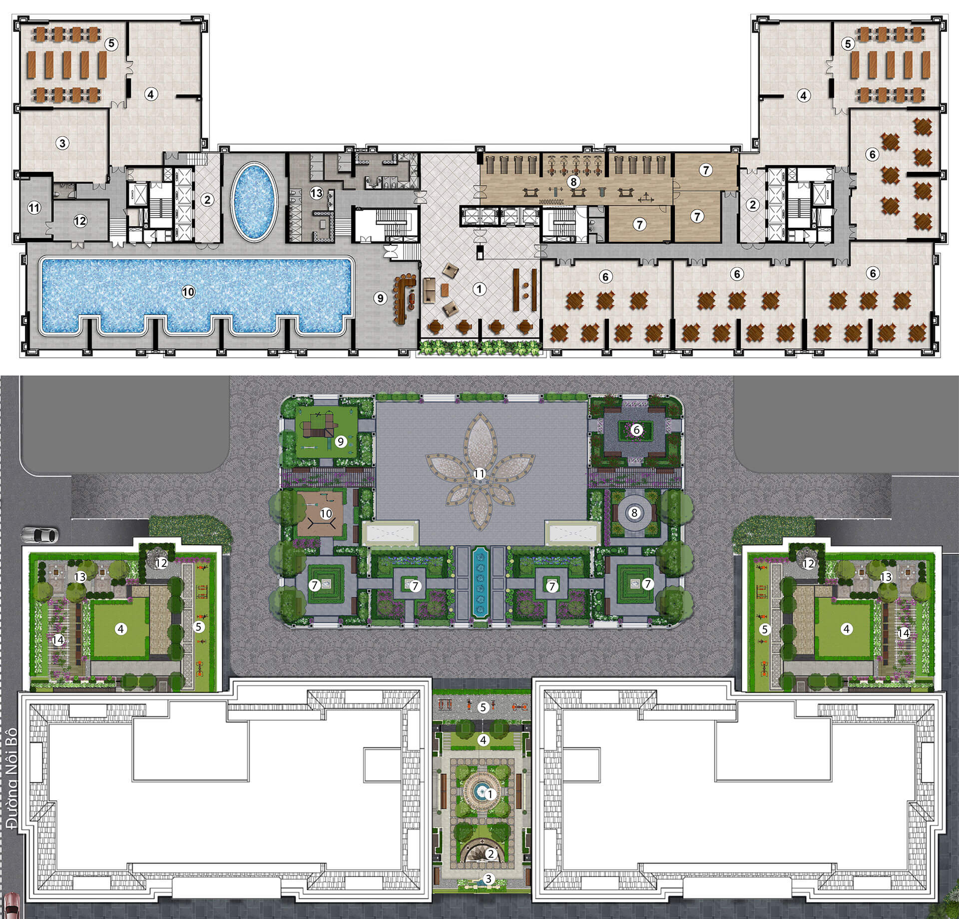 Mặt bằng tổng thể dự án Eden Garden Thái Bình